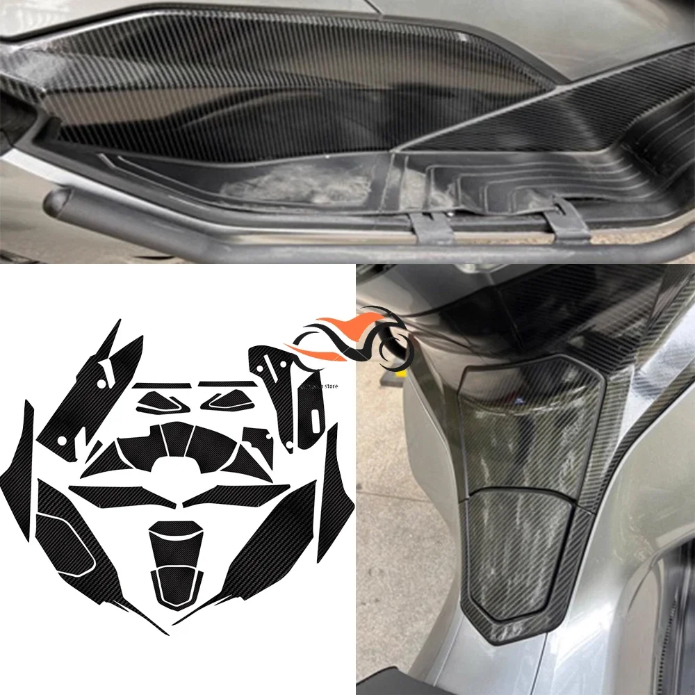 

For Honda PCX160 Carbon Fiber Stickers Motorcycle Body Protective Film Car Body Stickers 3D Carbon Fiber Film