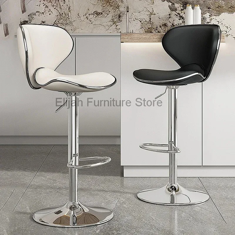 

Height Adjustable Design High Kitchen Stools Nordic Chair Long Swivel Bar Stools Reception Silla De Bar Salon Furniture HY