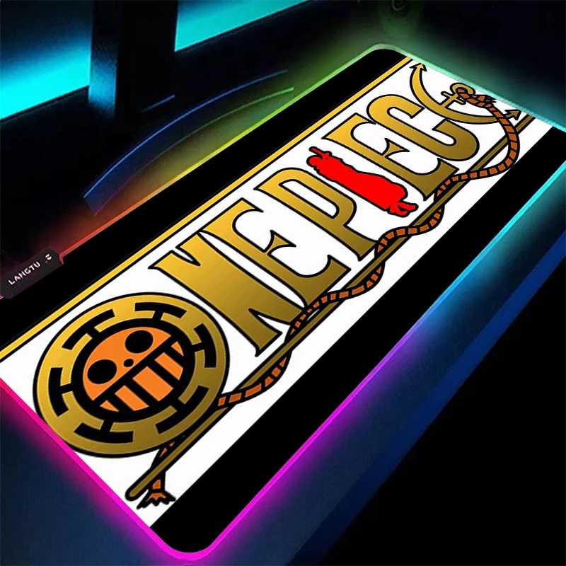 

Exquisite RGB Mouse Pad Gamer Non-Slip Desk mat Computer keyboard LED gaming xxl one piece accessories carpet Backlight mousepad