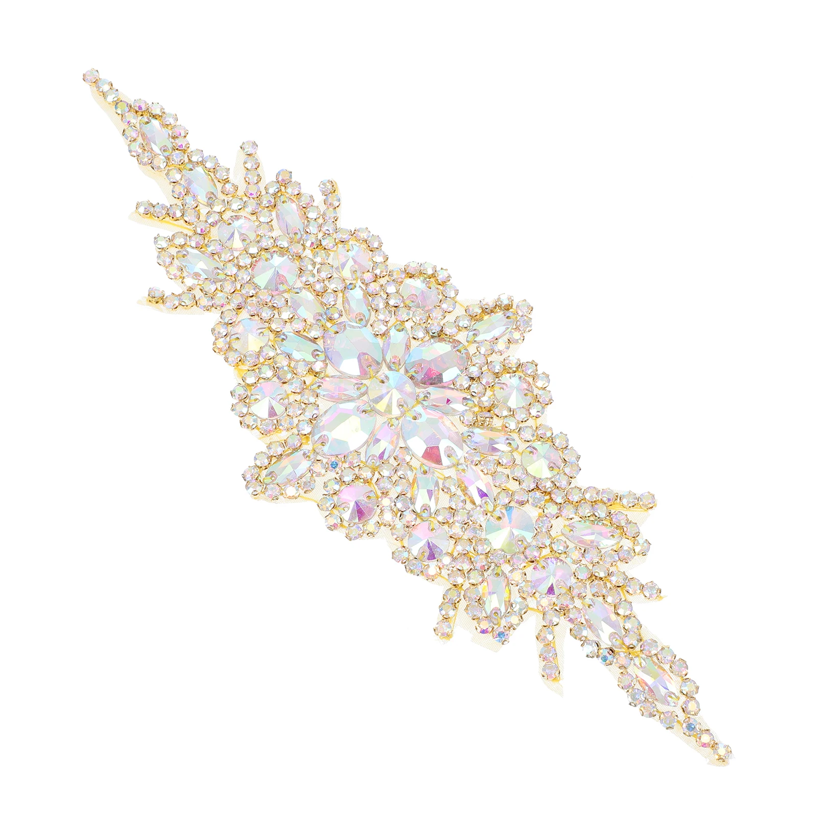

Crystal Rhinestone Belt Applique Women Bride Decor Wedding Supply Fine Workmanship Long Lasting Elegant Shiny Visual Effects