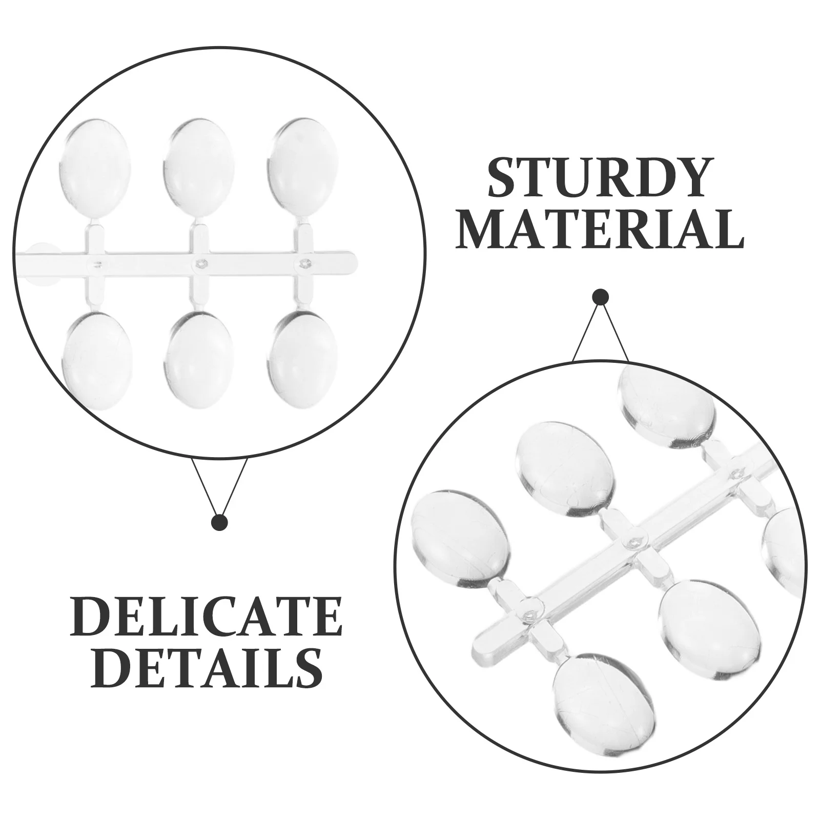 12 set Tabella per visualizzazione campioni per unghie Punte per visualizzazione a colori per unghie finte ovali medie trasparenti per la pratica del manicure Design per nail art