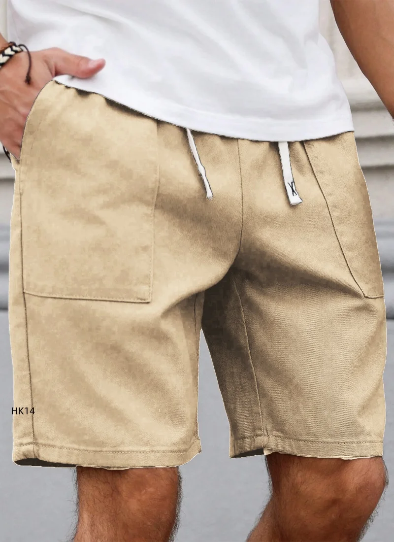 

2026 Summer New Men's Solid Color Sports Shorts Outdoor Fitness Running Sports Training Loose Large Basketball Beach Pants