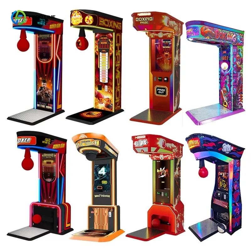 Customized Boxing Champion Arcade Machine Coin Operated Street Electronic Sports Sandbag Vending Game Machine