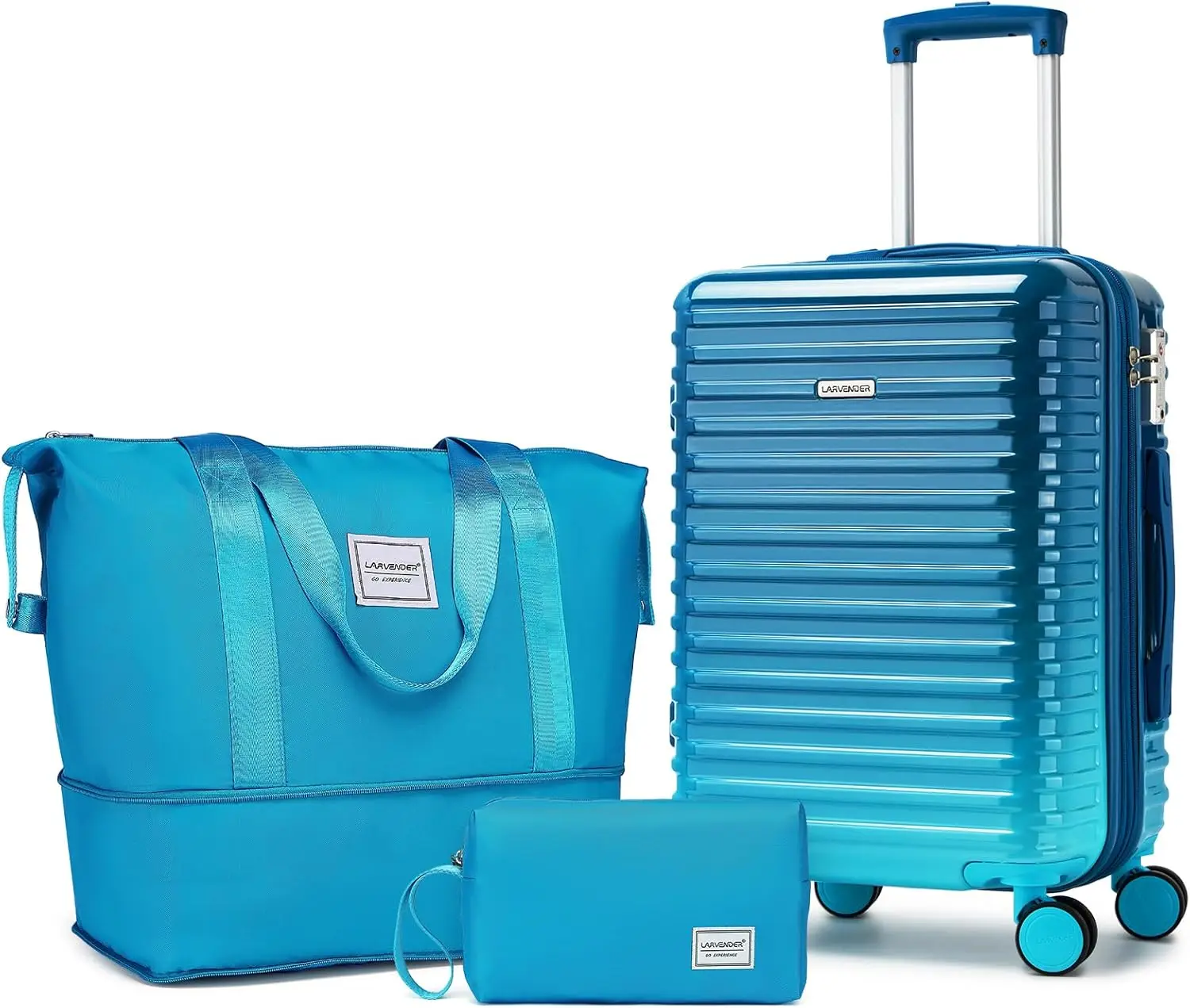 

Expandable 20 Inch Hardside Carry-On Suitcase with Wheels, TSA Lock, Airline Approved, Lightweight for Women in Ocean Breeze