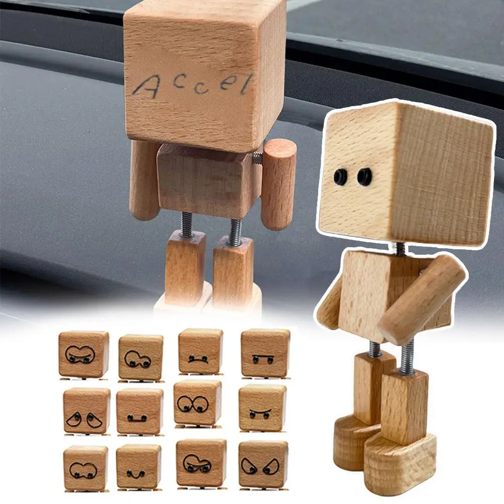 

Автомобильная ароматерапия, тряскающий деревянный человек, автомобильное воздуховыпускное отверстие, фигурка, украшение, автомобильный аксессуар, орнамент, диффузор, интерьер F7P4