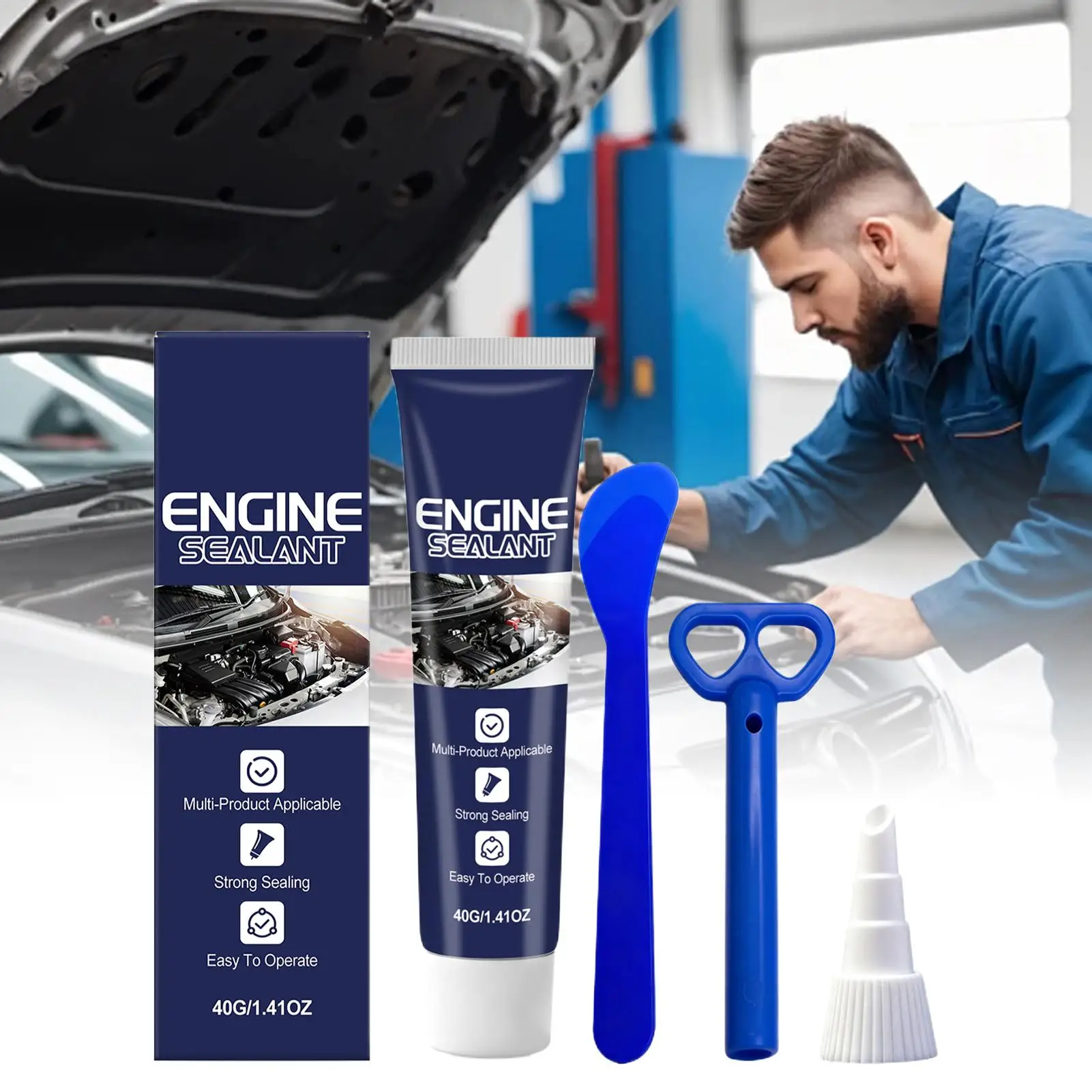 High Performance Engine Sealant for Car and Motorcycle Strong Seal Waterproof Fast Drying Safe Odorless for Maintenance Engine