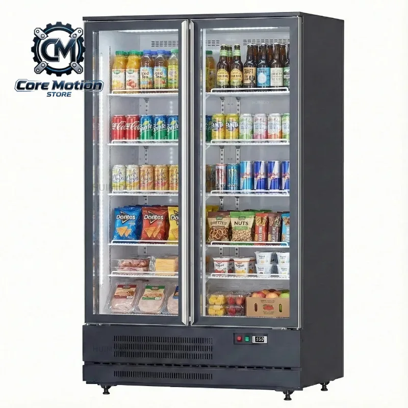 =Commercial Vertical Display Freezer with Sliding Glass Door Refrigeration Equipment Fridge