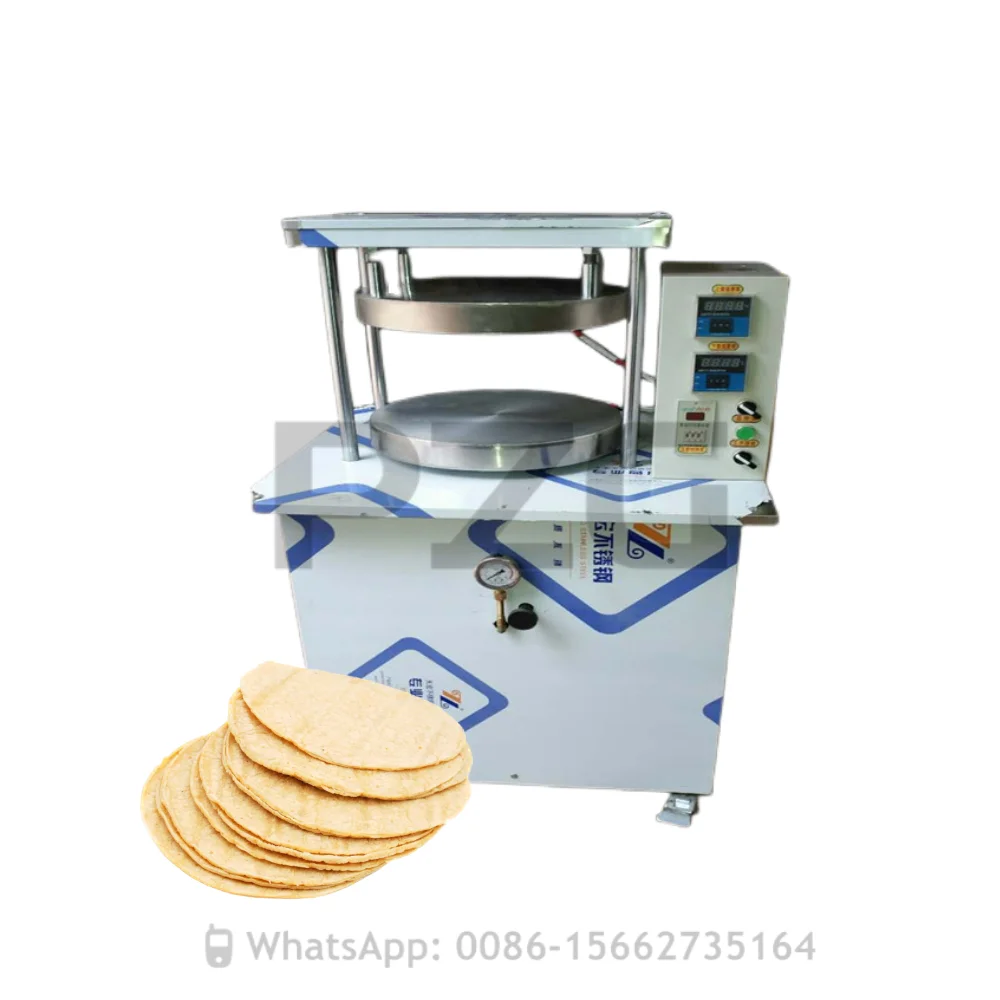 Automatic Hydraulic 35cm~80cm Pancake Lavash Tortilla Pita Roti Chapatti Cake Bread Press Baking Forming Making Machine