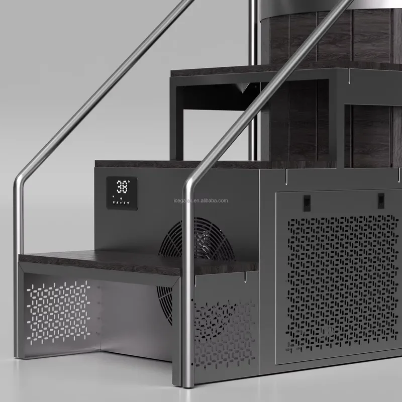 Premium Cold Plunge Tub, Stainless Steel & Wooden Ice Bath with Integrated Water Chiller for Sport Recovery