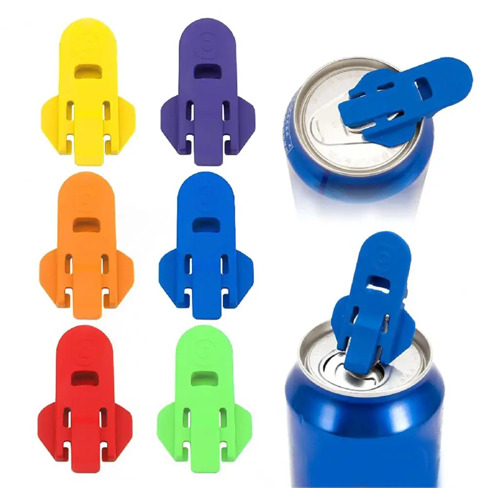 6 Pcs Manual Can Opener Beverage Can Top Loop Opener Tool For Pop Coke Aluminum Drink Shields Can Tab Cover Soda Cans Opener