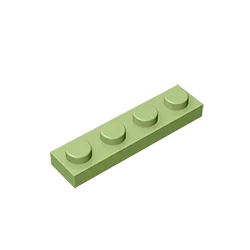 Gobricks GDS-504 Platte 1 x 4, kompatibel mit Lego 3710 Teilen Kinder-DIY-Baustein, Partikelplatte zum Selbermachen