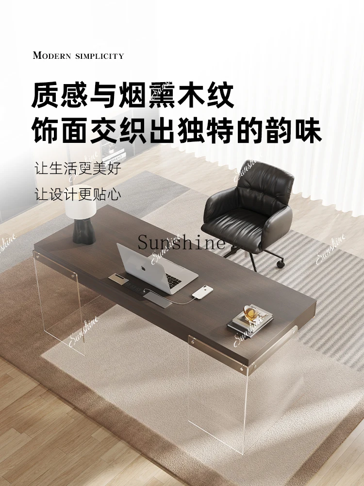 WDesign desk light luxury modern workbench home acrylic suspension high sense office
