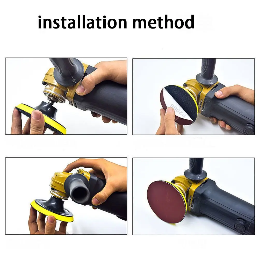 10PCS Polishing Replacement Perforated Oxide Dry Sandpaper Self Adhesive Sanding Discs Polished Red Sandpaper