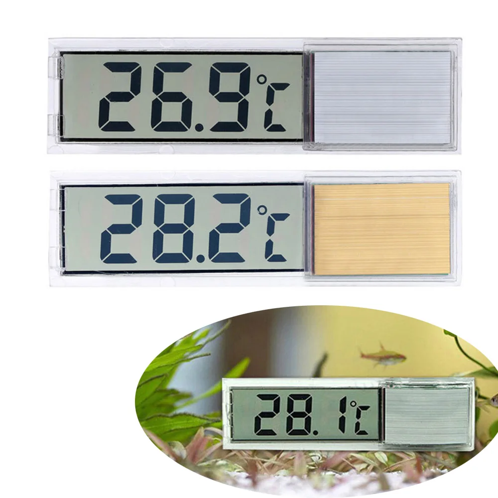 Fish Tank Electronic Water Temperature Gauge Aquarium 3D Liquid Crystal Digital Measurement Thermometer Temp Control Accessories