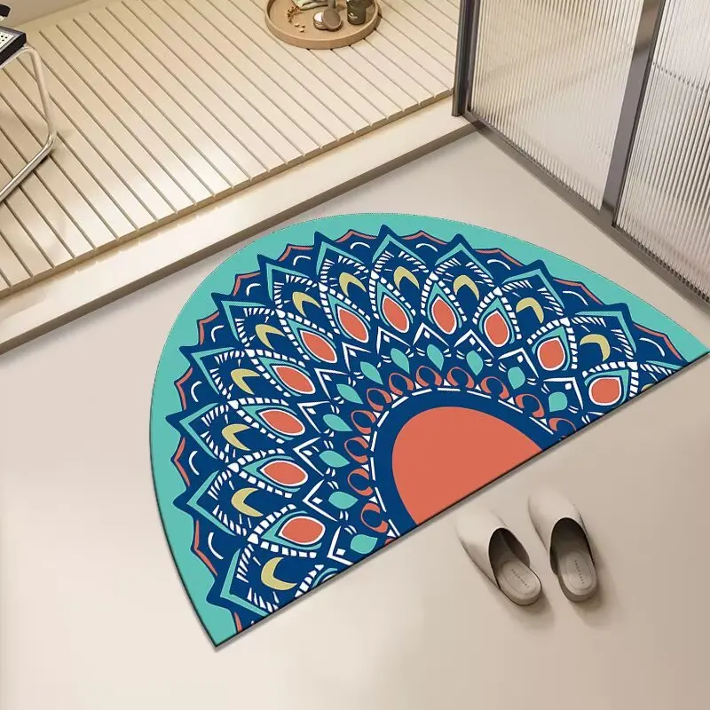 دياتوم الطين الكرتون الحمام امتصاص الماء عدم الانزلاق الكلمة حصيرة التجفيف السريع وسادة للقدم المرحاض المرحاض وسادة المرحاض #6