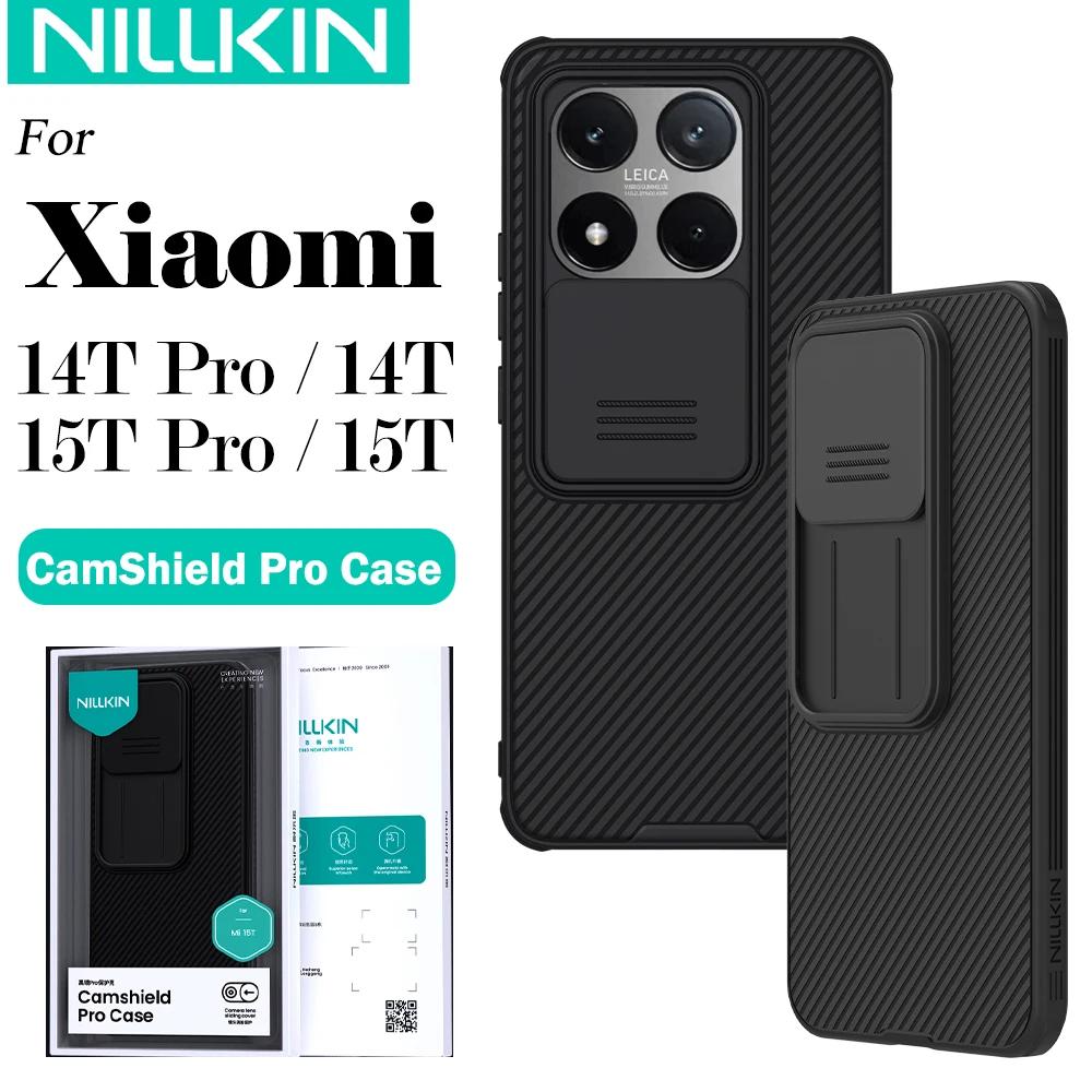 Nillkin für Xiaomi 15T Pro 14T Pro CamShield Pro Slide Kamera Abdeckung Anti-Fingerabdruck Stoßfest Schutz Telefon Fall