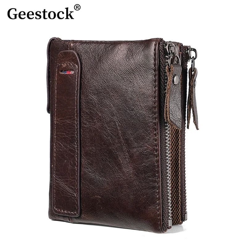 geestock-carteira-masculina-de-couro-de-cavalo-louco-rfid-anti-roubo-escova-saco-de-cartao-curto-masculino-clipe-de-bilhete-carteira-duplo-ziper-moeda-bolsa
