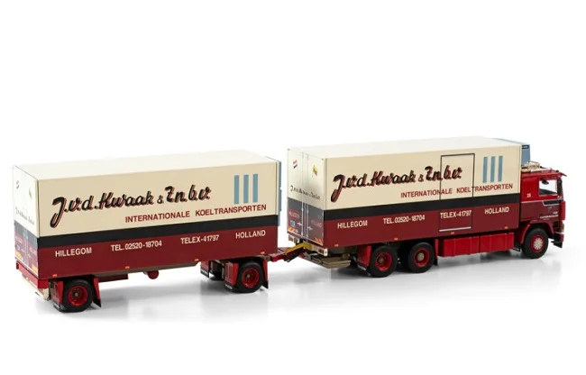 Alloy Model Gift WSI 1:50 Scale VO/VO F12 6X2 Tractor,Refrigerated,Cold Chain Container Delivery Truck Diecast Toy Model 01-3832