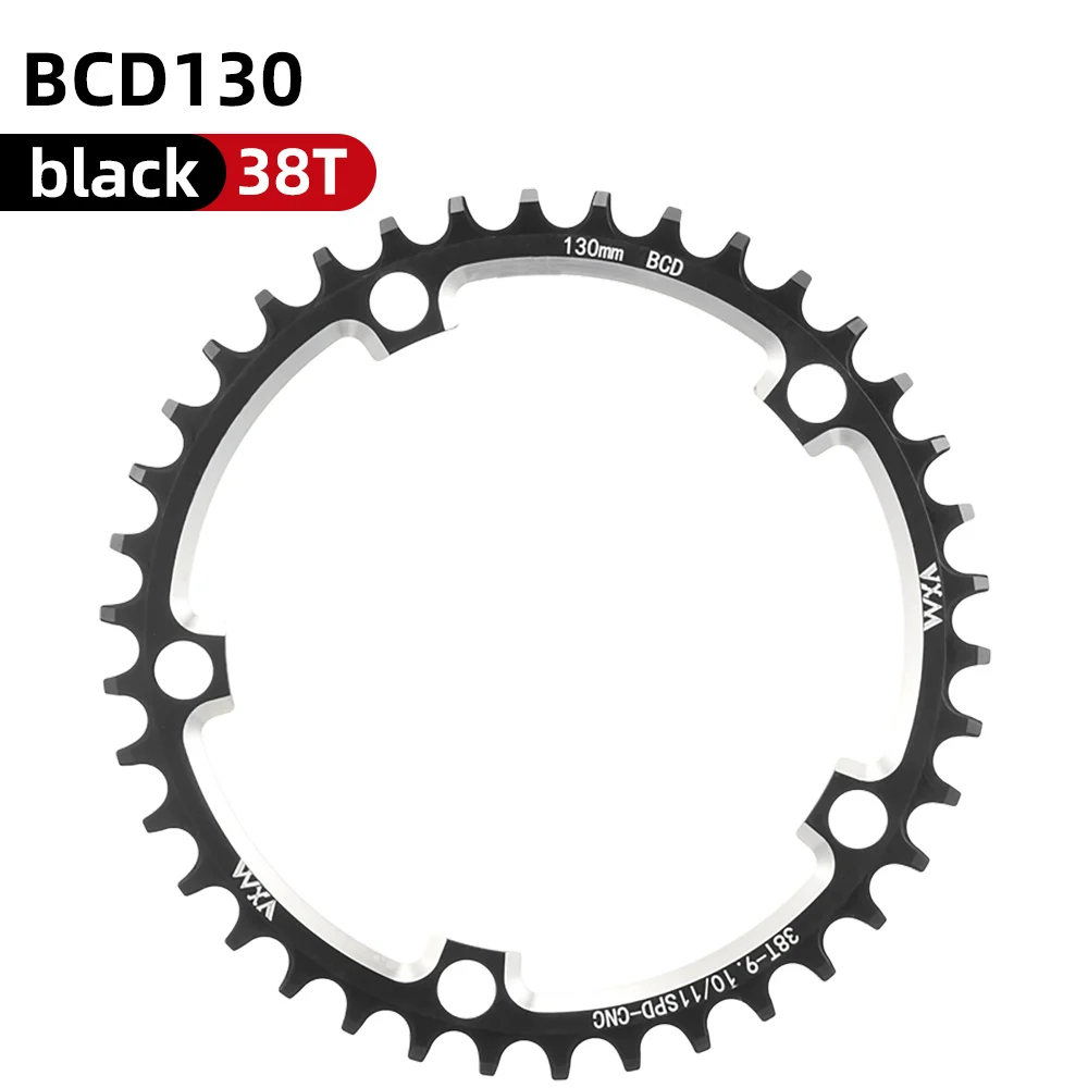 VXM Road Fiets 130BCD Crank Kettingwiel Fiets Aluminium 38T40T42T44T46T50T52T54T565860T Smalle Brede Kettingblad Fietsen Onderdelen
