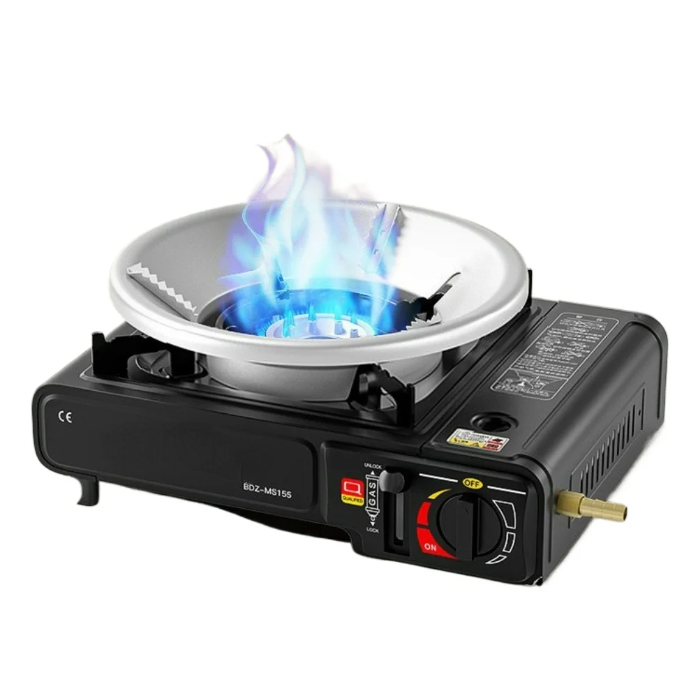 Outdoor Portable Portable Gas Stove Windproof Barbecue Stove Camping Gas Hot Pot Gas Cass Stove