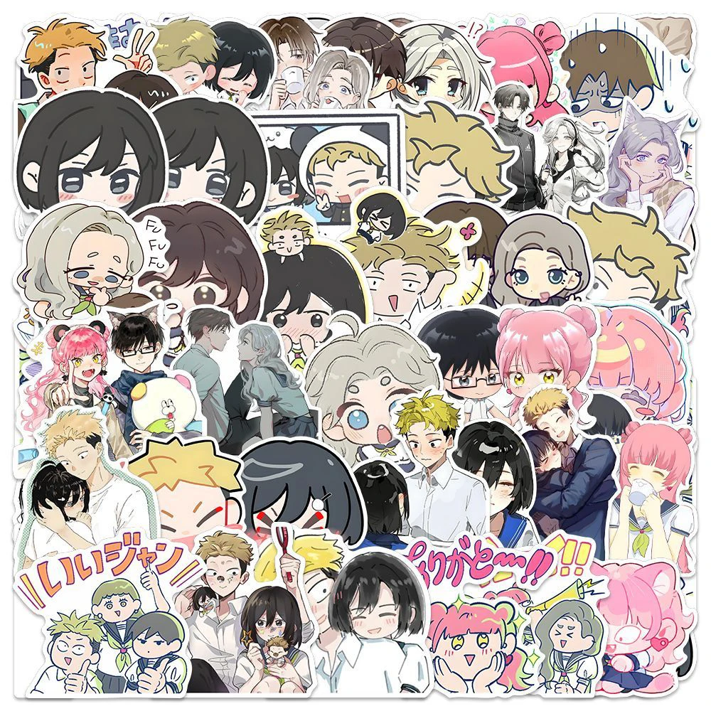 20/40/80pcs Kawaii Miyu Suzuki Azuma Stickers Yuusuke Tani Taira Anime Sticker Laptop Phone You And I Are Polar Opposites Decal
