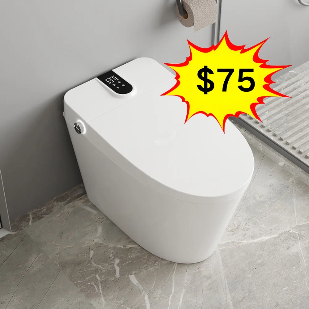 

Intelligent Library New Design Automatic Sanitary Floor Mounted Auto Flush Multifunctional Intelligent Smart Toilet With Liquid