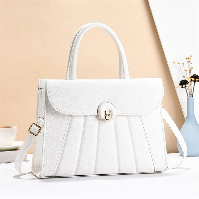 

Elegant Ladies Leather Handbag Designer Shoulder Bag Crossbody Purse For Women Classic Tote Top Handle Work Bag