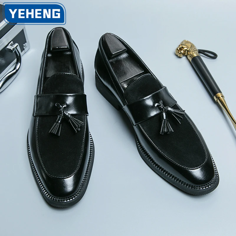 

Роскошные деловые кожаные туфли для мужчин, модные модельные свадебные туфли, мокасины, мокасины, теннисные дизайнерские офисные туфли в стиле ретро для поездок на работу