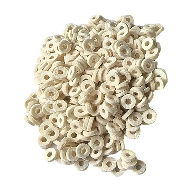 200 Pcs Euphonium Felt Washers Pad Cushion Brass Top Cap Felt Pads Instrument Replacement Parts-AT20