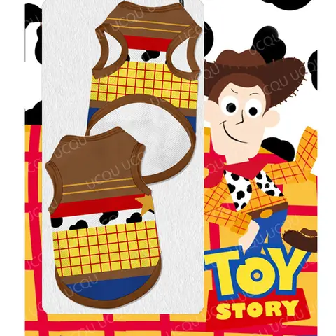 Toy Story Pet Vest Woody & Buzz Lightyear Dog and Cat Clothes Cartoon Style Outfit for Small Medium Large Pets