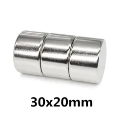 1/2/3PCS 30x20 mm Strong Round Magnets N35 Permanent Neodymium Magnets 30x20mm Circuler Rare Earth Magnet 30*20 mm