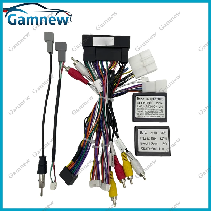 Car Wiring Harness Adapter Canbus Box Spdif Amplifier Decoder For Hyundai Sonata 8 9 Kia K3 KX7 KX5 Ix45 IX35 Santa Fe