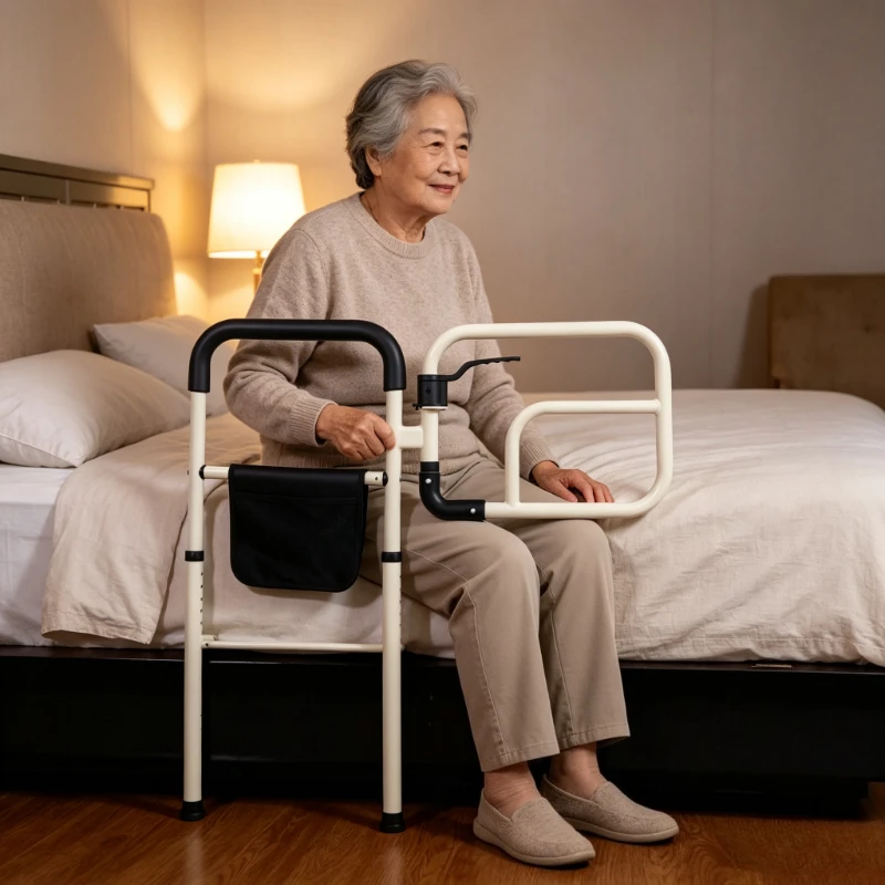 Elderly Anti-fall Bed Rails Adult Bed Barrier Senior Bedside Handrail, Pregnant Women Disabled Stand Up Auxiliary Railings