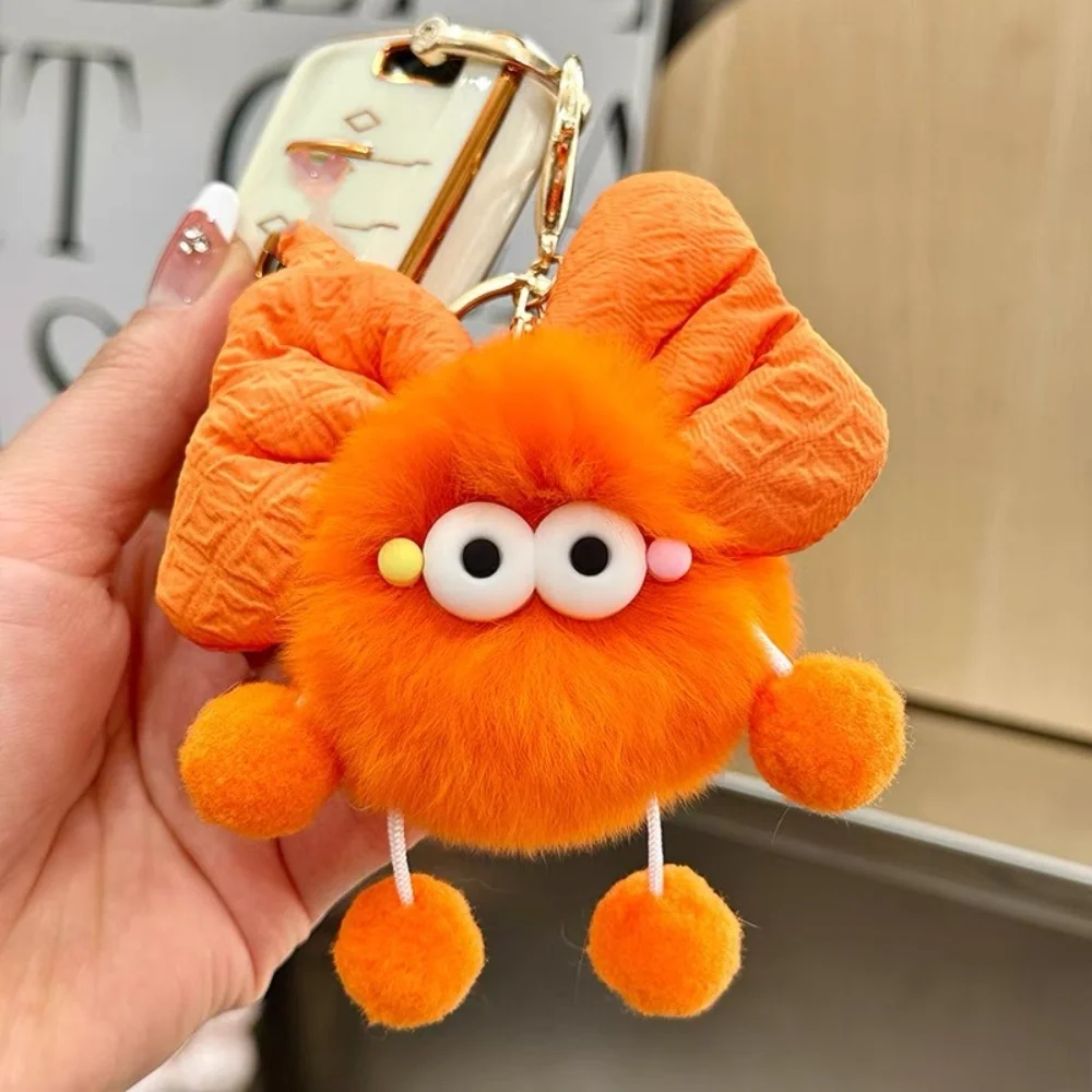 Nowe brykiety pluszowy breloczek wykwintna kokardka breloki na kluczyki do samochodu miękki torba na lalki prezent wisiorek