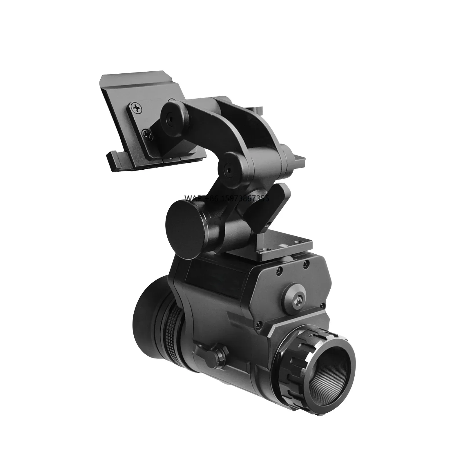 

NVG50 Helmet-Mounted Night Vision Monocular 2-7X Infrared Scope 2.5K 3.8" Screen Wi-Fi Image Stabilization for Hunting Outdoor