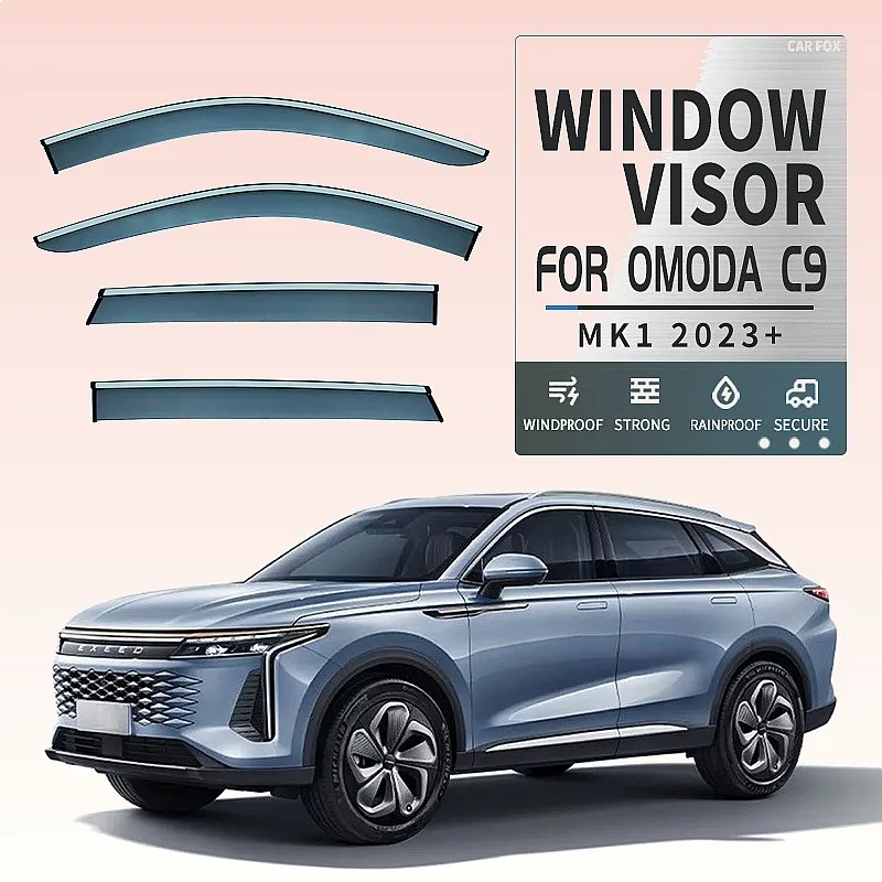 

For Exeed Omoda C9 2023+ Car Window Visor Rain Sun Shade Windshield Side Deflector Auto Accessories Styling