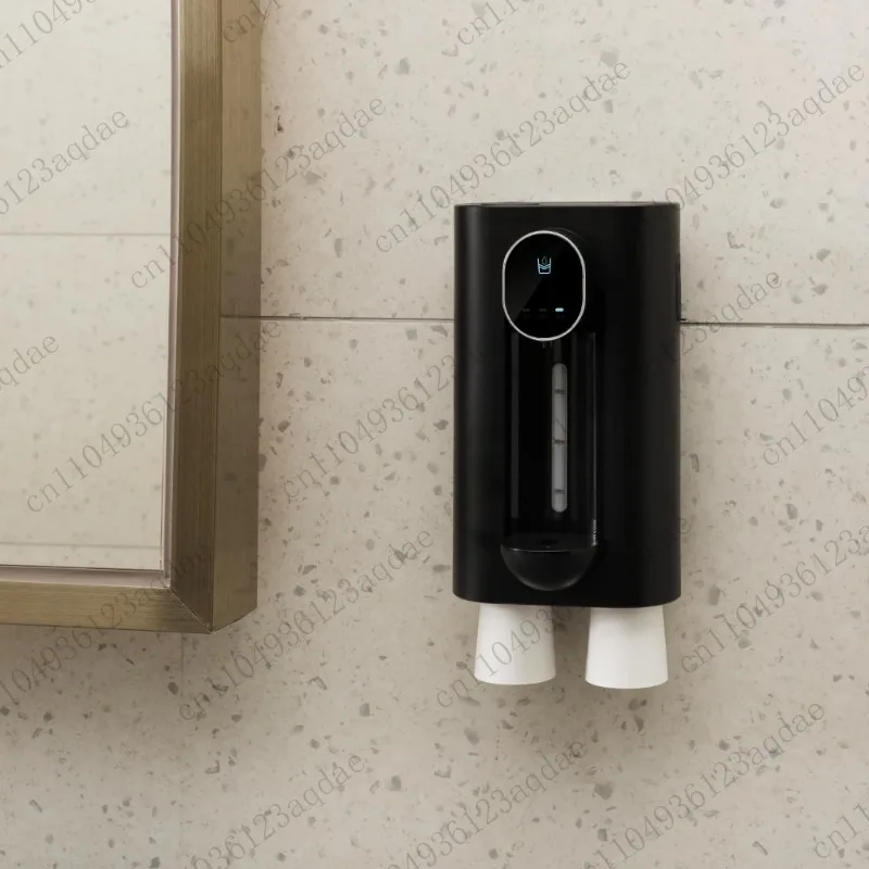 Automatic Mouthwash Dispenser, Bottle-filling, Press-type Wall-mounted, No Need for Drilling, Large Capacity