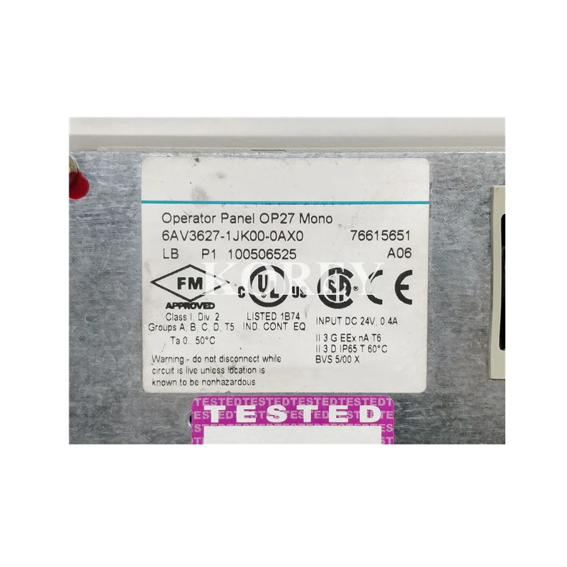 OP27 Touch Screen 6AV3627-1LK00-1AX0 6AV3627-1JK00-0AX0