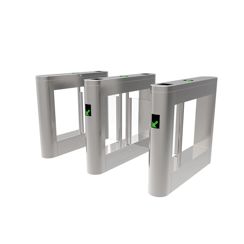 Entrance and Exit Security  Steel Gate with Access Control RFID Card Reader Turnstile
