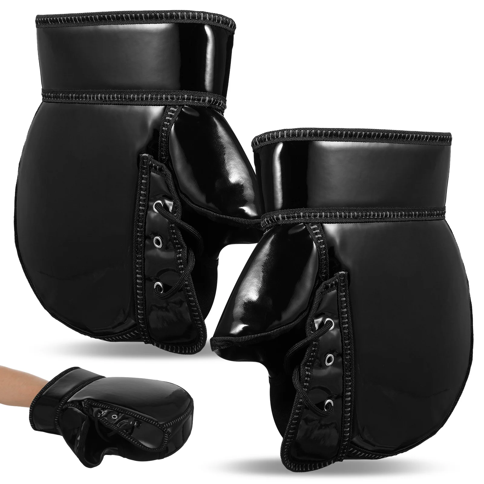 

1Pair Windproof Insulated Handlebar Muffs Motorcycle Gloves Universal Fit Reflective Scooter Hand Protection Winter Cold