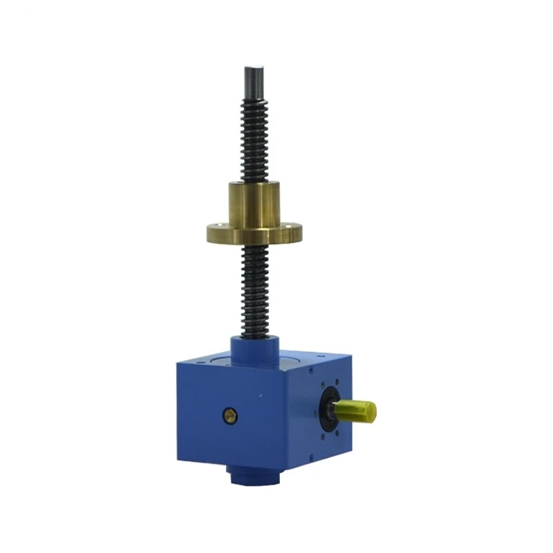 

Manual SJA10 Mechanical Lift Worm Screw Jacks For Cast Iron Reducer Platform Height Adjustment Self Locking Inverted Travel Nut