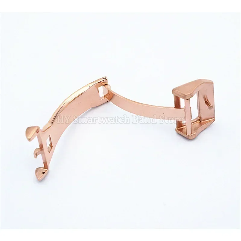 18 ミリメートルステンレス鋼折りたたみバックル IWC 時計バンドクラスプアクセサリー固体金属バックルシルバーレザーリストバンドクラスプ