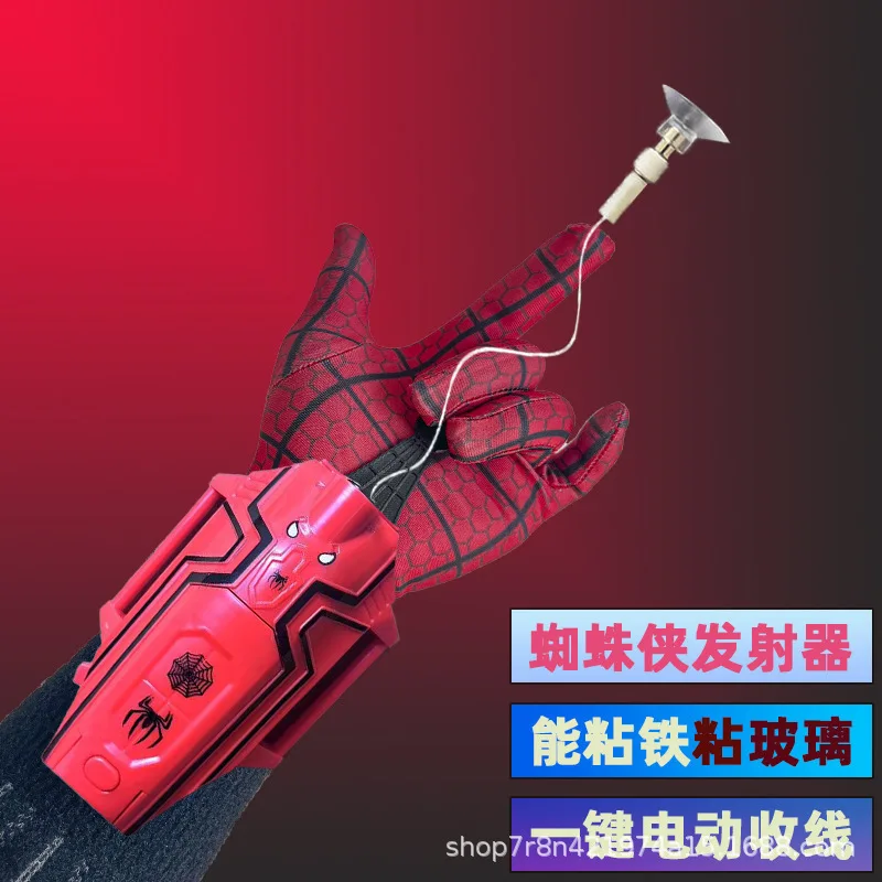 Ml Legends Spiderman Web Shooters Usb Charging Spider Man Wrist Launcher Cosplay Peter Parker Props Gloves For Holiday gift