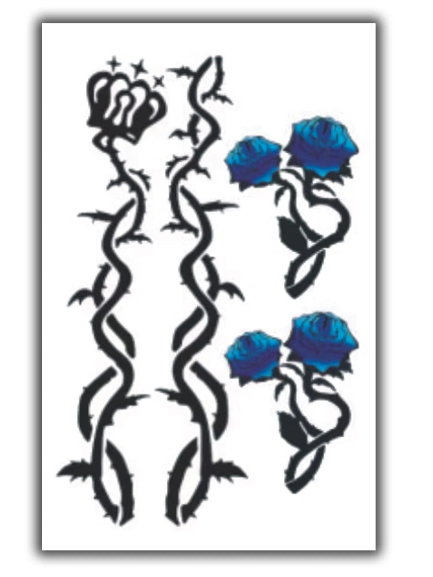 Michael Kaiser Temporary Fake Flash Tattoo Sticker Anime Blue Lock Rose Cosplay Prop Accessories Costume Transfer Sticker