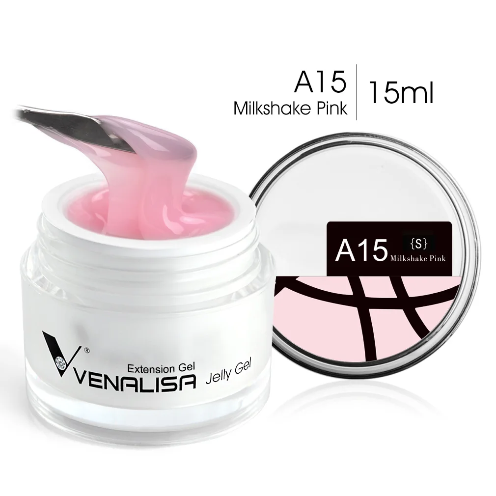VENALISA Clear Color Extension Gel Pearl Glittle Gel Canni Supply Camouflage Fasting Jelly Nail Gel Zelfnivellerende acrylgel