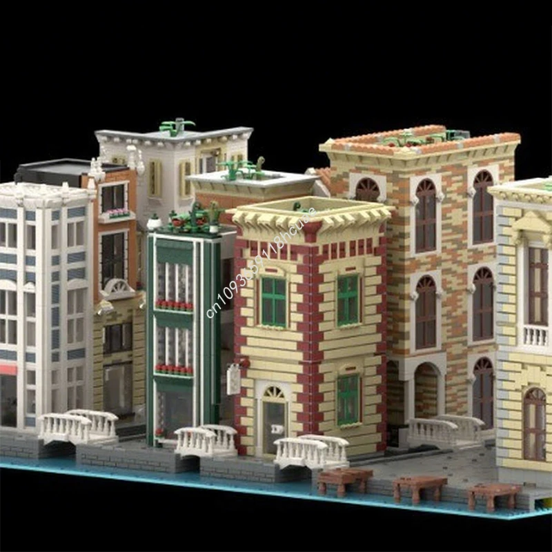 

15644pcs MOC Italian Town Part 1 Building Blocks Christmas Interactive Designed for Parent Child Collaboration Birthday Gift