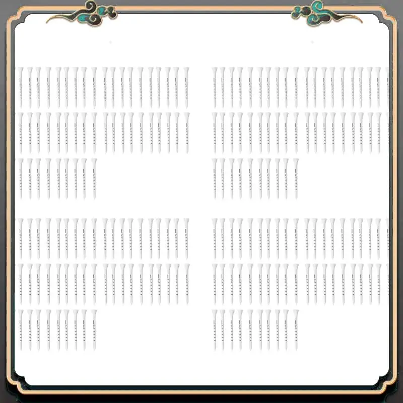 B11A-200Pcs المهنية جولف 83 مللي متر الأبيض جولف الخشب تيز اكسسوارات جولف التدريب الإيدز