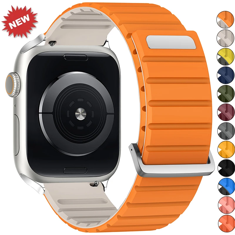 Magnetisches Armband für Apple Watch Band Ultra 3 Uhrenarmband 45mm 49 42mm 46mm 44 41mm 40mm Armband für iWatch Serie 11 9 8 7 6 SE 10
