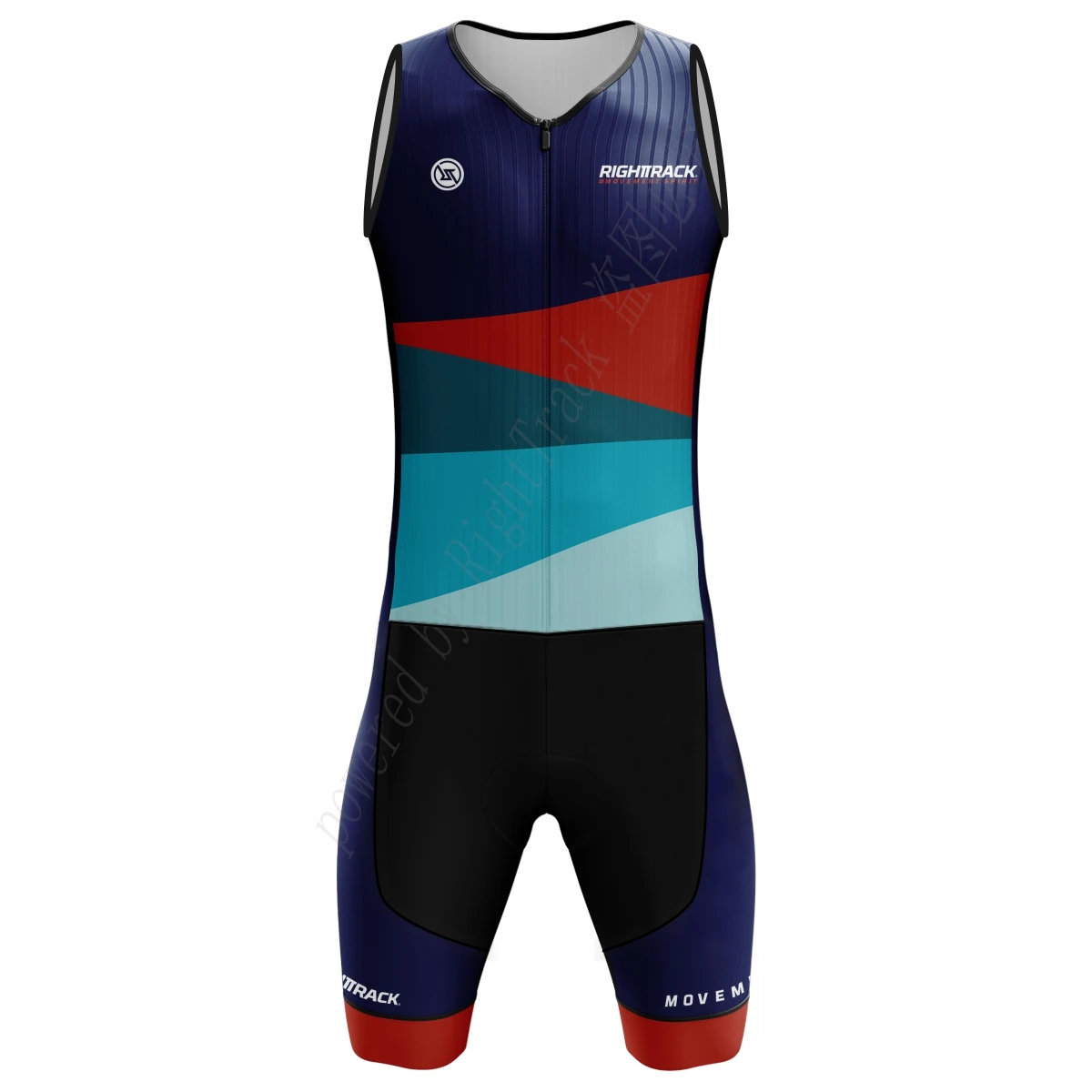 

Pro Races Triathlon Trisuit Sleeveless Training Clothing Colorful Skinsuit RIGHTTRACK Swimming Cycling Running Skating Apparel