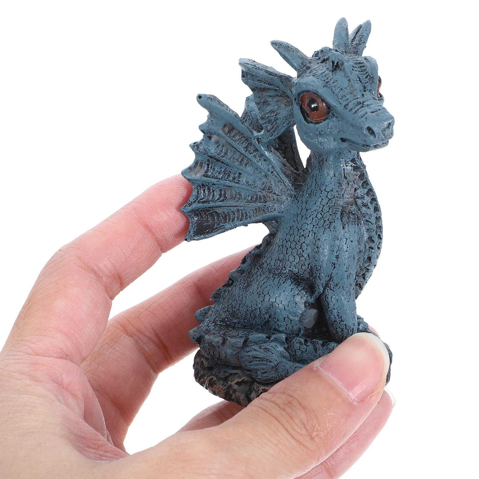 Cute Dragon Resin Micro Landscape Ornament for Garden Outdoor Decor Patio Yard Terrarium Desk Nightstand 2024 Year of The Dragon